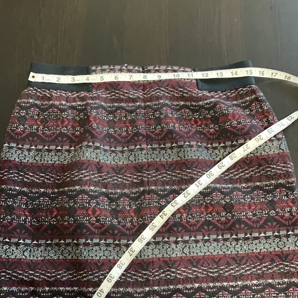J.jill patterned skirt with elastic side - Picture 9 of 11